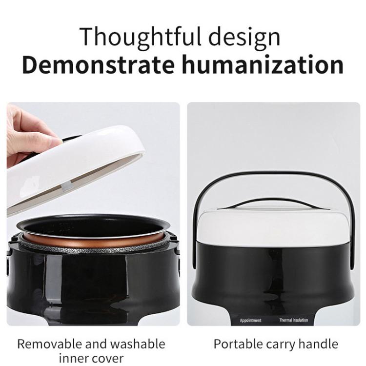 12V-24V 2L Car-Mounted Push-Button Rice Cooker, Specification: English + Battery Cable - Rice Cookers by buy2fix | Online Shopping UK | buy2fix