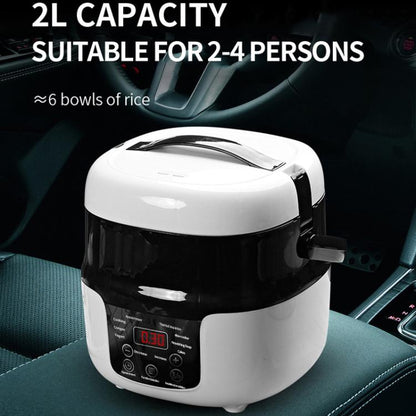 12V-24V 2L Car-Mounted Push-Button Rice Cooker, Specification: English - Rice Cookers by buy2fix | Online Shopping UK | buy2fix