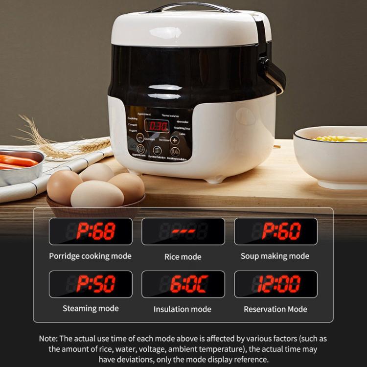12V-24V 2L Car-Mounted Push-Button Rice Cooker, Specification: Russian + Battery Cable - Rice Cookers by buy2fix | Online Shopping UK | buy2fix