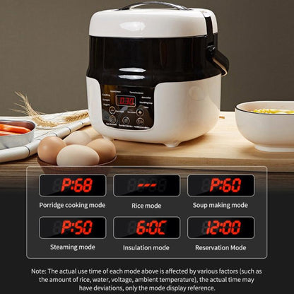 12V-24V 2L Car-Mounted Push-Button Rice Cooker, Specification: Russian + Battery Cable - Rice Cookers by buy2fix | Online Shopping UK | buy2fix