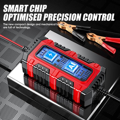 FOXSUR Smart 6V/12V 1.5A Battery Charger 4AH-30AH Lead Acid Battery Maintainer For Motorcycle/Car/ATV UK Plug - Battery Charger by FOXSUR | Online Shopping UK | buy2fix