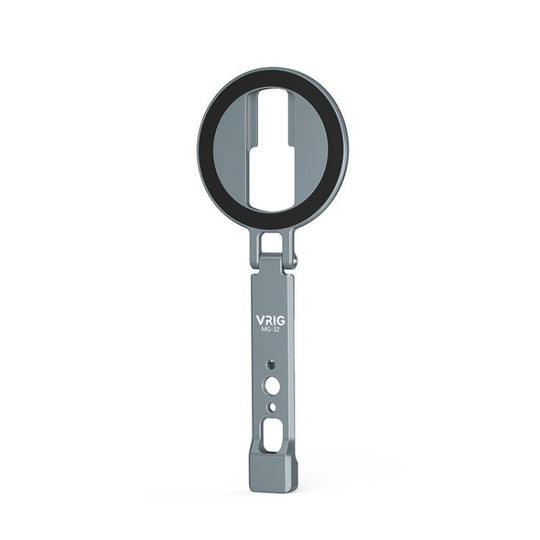 VRIG MG-32 Aluminum Alloy Magsafe Magnetic Folding Dual Cold Shoe 1/4 Inch Screw Hole Extension Smartphone Mount