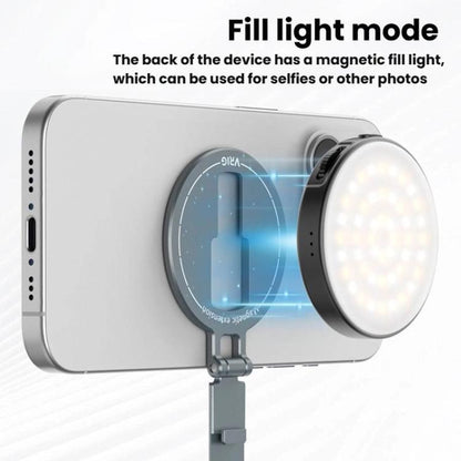 VRIG MG-32 Aluminum Alloy Magsafe Magnetic Folding Dual Cold Shoe 1/4 Inch Screw Hole Extension Smartphone Mount - Desktop Holder by VRIG | Online Shopping UK | buy2fix