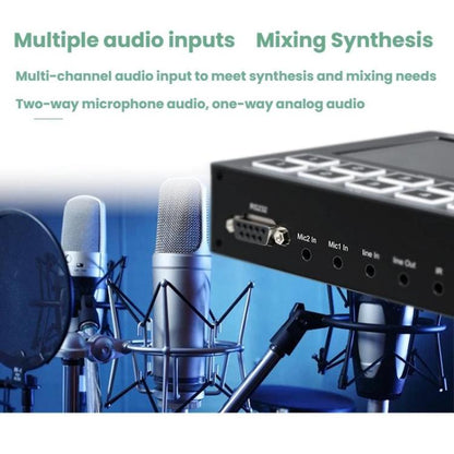 1080P 60Hz 4-Way HDMI Guide Switchboard Built-In 5 Inch Monitor Screen HD Video Live Capture Recording EU Plug - Live Sound Effects Processors by buy2fix | Online Shopping UK | buy2fix