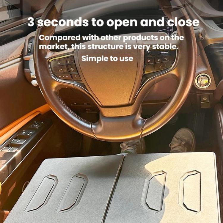 Standard Edition With Desk Height Extension Car Folding Table Portable Small Table For Dining Working - Stowing Tidying by buy2fix | Online Shopping UK | buy2fix