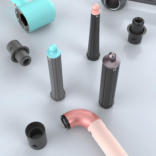 For Dyson HD01-HD16 Hair Dryer Upgrade Locking Airwrap Barrel Adapter Converter Curling Attachment Gray - For Dyson Accessories by buy2fix | Online Shopping UK | buy2fix