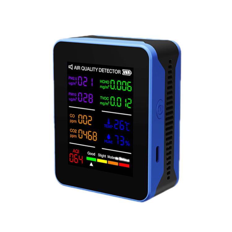 Multifunctional CO2 Air Quality Environmental Monitor(Black) - Air & Water Quality Tester by buy2fix | Online Shopping UK | buy2fix