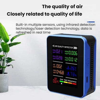 Multifunctional CO2 Air Quality Environmental Monitor(Black) - Air & Water Quality Tester by buy2fix | Online Shopping UK | buy2fix
