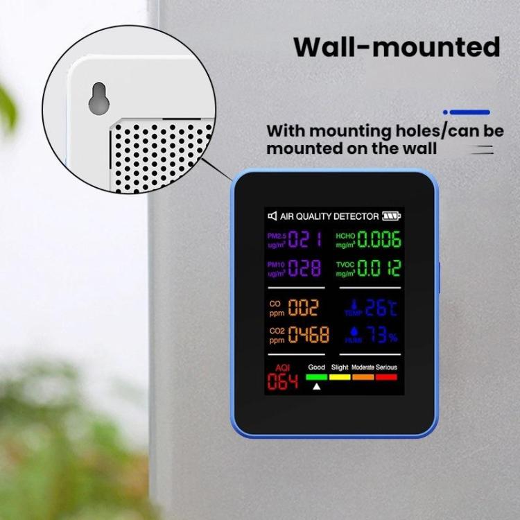 Multifunctional CO2 Air Quality Environmental Monitor(Black) - Air & Water Quality Tester by buy2fix | Online Shopping UK | buy2fix