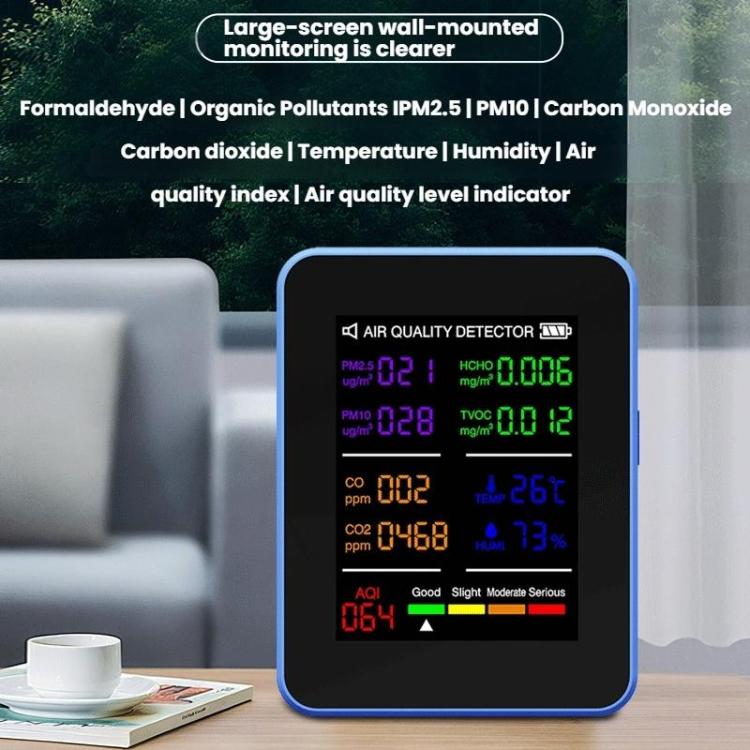 Multifunctional CO2 Air Quality Environmental Monitor(Black) - Air & Water Quality Tester by buy2fix | Online Shopping UK | buy2fix