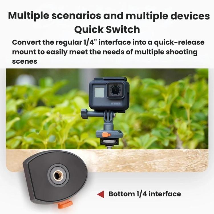 COBONE CQ-1 Quick Release Quick Mount Plate Gimbal Base Accessories For Phones Mirrorless Cameras Action Cameras - Holder by COBONE | Online Shopping UK | buy2fix