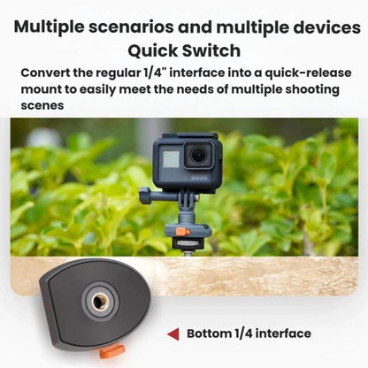 COBONE CQ-1 Quick Release Quick Mount Plate Gimbal Base Accessories For Phones Mirrorless Cameras Action Cameras - Holder by COBONE | Online Shopping UK | buy2fix