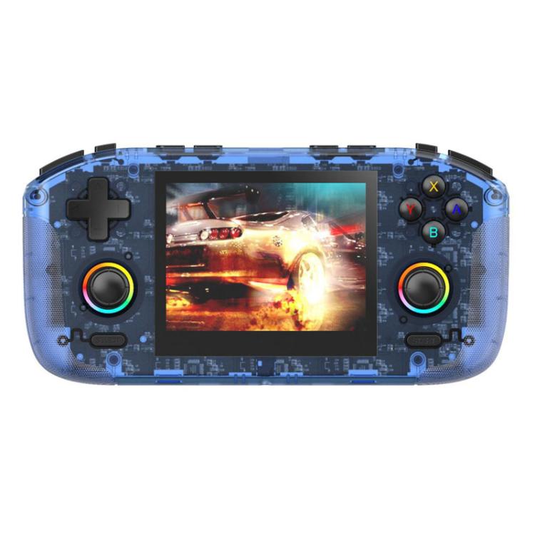 RK35H Handheld Open Source Game Console Support 3D Online Double Play Portable Retro Game Machine, Memory: No Memory Card(Blue) - Pocket Console by buy2fix | Online Shopping UK | buy2fix