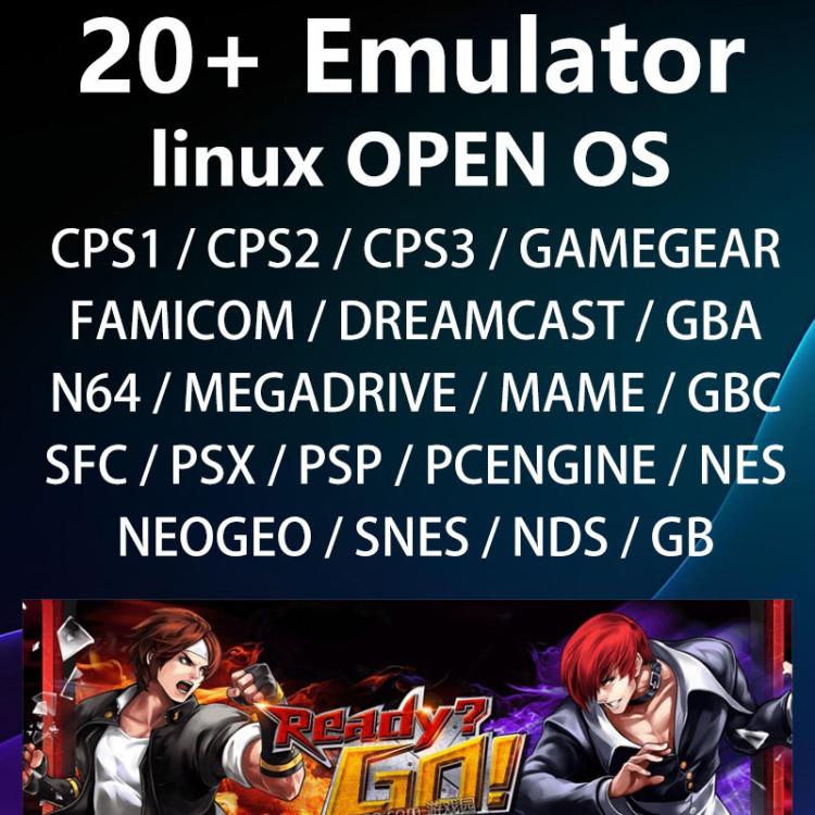 RK35H Handheld Open Source Game Console Support 3D Online Double Play Portable Retro Game Machine, Memory: 64G(Black) - Pocket Console by buy2fix | Online Shopping UK | buy2fix