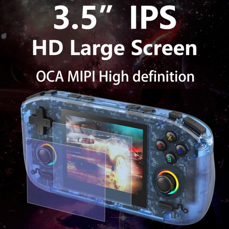 RK35H Handheld Open Source Game Console Support 3D Online Double Play Portable Retro Game Machine, Memory: 128G(Blue) - Pocket Console by buy2fix | Online Shopping UK | buy2fix