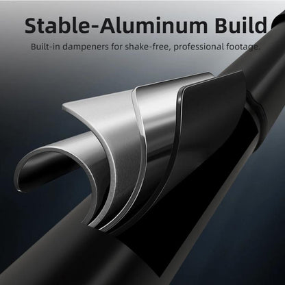 Flymile 16.5-73.5cm Mini Invisible Selfie Stick for Panoramic Cameras Anti-Shake Metal Pole Pocket-Friendly Extendable Selfie Monopod(Black) - Self Monopod Grip by Flymile | Online Shopping UK | buy2fix