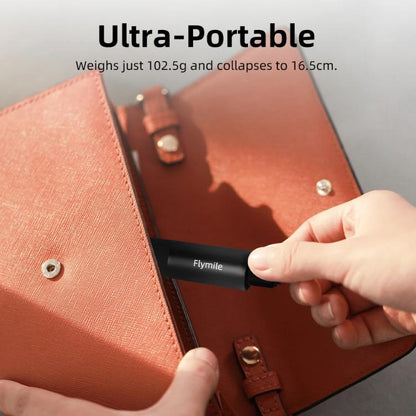 Flymile 16.5-73.5cm Mini Invisible Selfie Stick for Panoramic Cameras Anti-Shake Metal Pole Pocket-Friendly Extendable Selfie Monopod(Black) - Self Monopod Grip by Flymile | Online Shopping UK | buy2fix