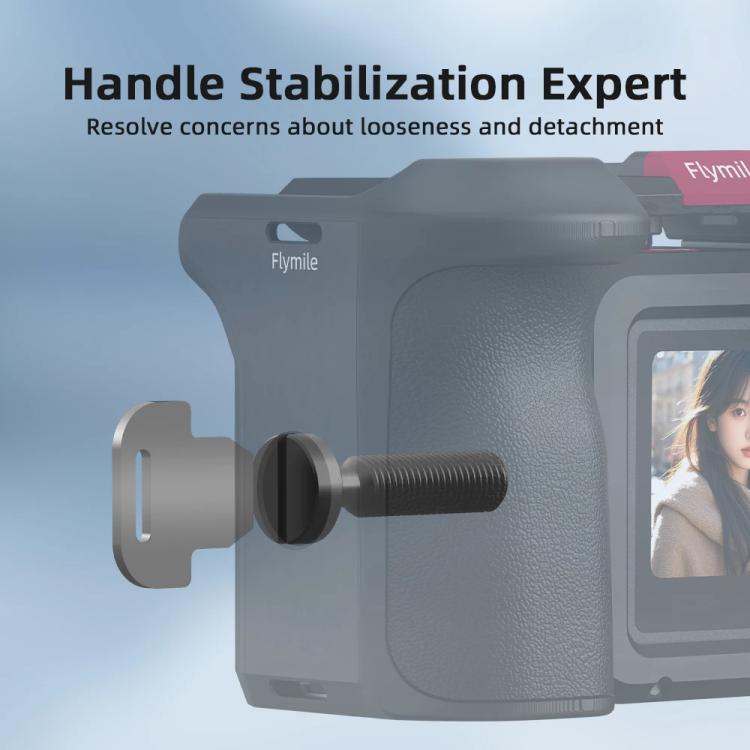 For DJI Action 5 Pro/4/3 Flymile Street Shooting Handle Grip Expansion Cage Kit(Black) - Protection Frame by Flymile | Online Shopping UK | buy2fix