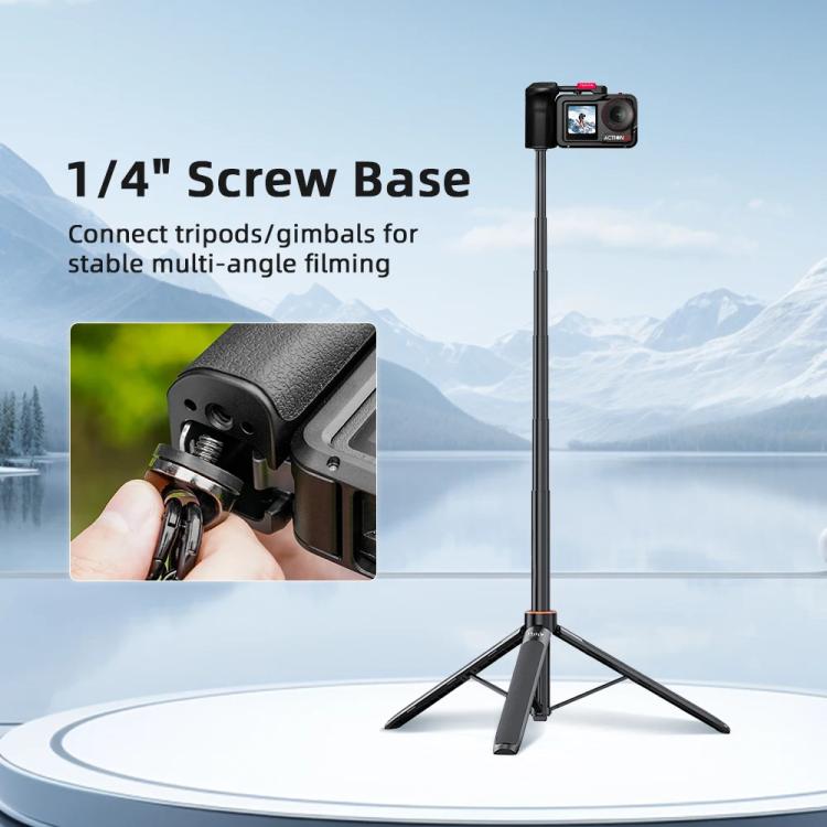 For DJI Action 5 Pro/4/3 Flymile Street Shooting Handle Grip Expansion Cage Kit(Black) - Protection Frame by Flymile | Online Shopping UK | buy2fix