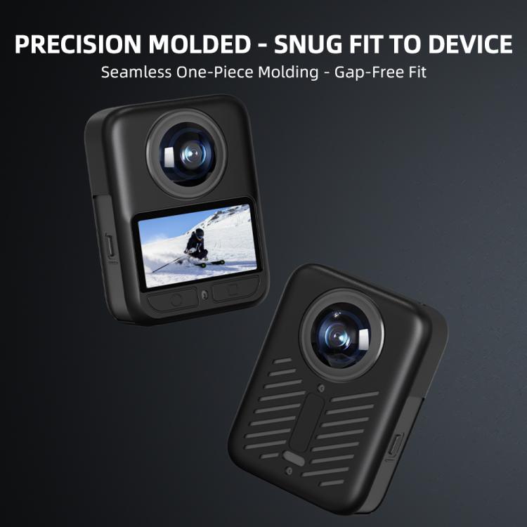 For DJI Osmo 360 Silicone Case Anti-Scratch Shock-Absorbing Dustproof Cover Black - Case & Bags by buy2fix | Online Shopping UK | buy2fix