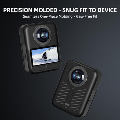 For DJI Osmo 360 Silicone Case Anti-Scratch Shock-Absorbing Dustproof Cover Black - Case & Bags by buy2fix | Online Shopping UK | buy2fix