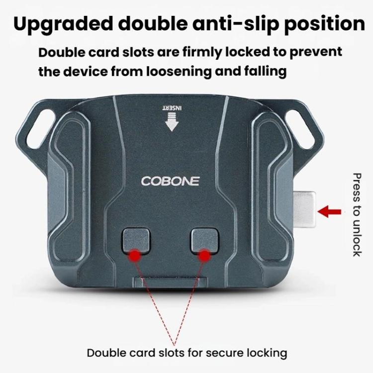 COBONE XQC-1 Camera Shoulder Strap Quick-Mount Clip Base Universal DSLR Tripod Head Adapter Base - Quick Release Plate by COBONE | Online Shopping UK | buy2fix