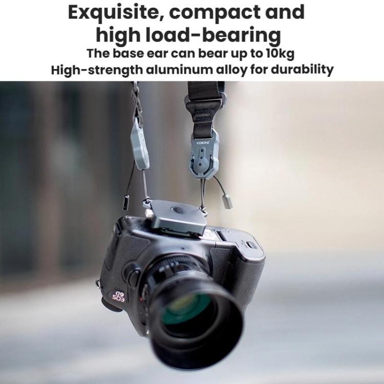 COBONE XQC-1 Camera Shoulder Strap Quick-Mount Clip Base Universal DSLR Tripod Head Adapter Base - Quick Release Plate by COBONE | Online Shopping UK | buy2fix