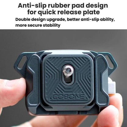 COBONE XQC-1 Camera Shoulder Strap Quick-Mount Clip Base Universal DSLR Tripod Head Adapter Base - Quick Release Plate by COBONE | Online Shopping UK | buy2fix