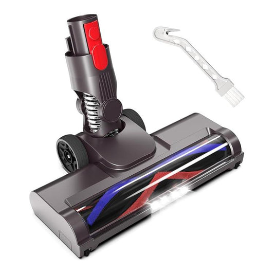 For Dyson V7 / V8 / V10 / V11 / V15 Vacuum Cleaner Electric Floor Brush With LED Light Soft Plush V Roller Brush(With Bird Brush) - For Dyson Accessories by buy2fix | Online Shopping UK | buy2fix