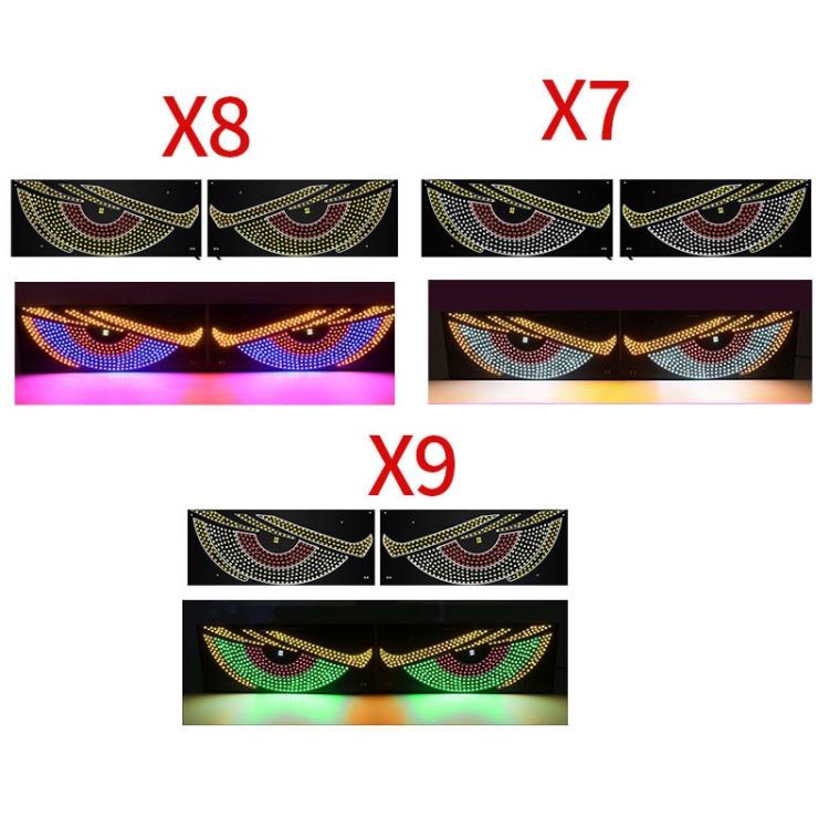 USB Car-mounted Dynamic Demon Eye Car Sticker LED Indicator Light(Red Yellow+Green) - Decorative Lights by buy2fix | Online Shopping UK | buy2fix