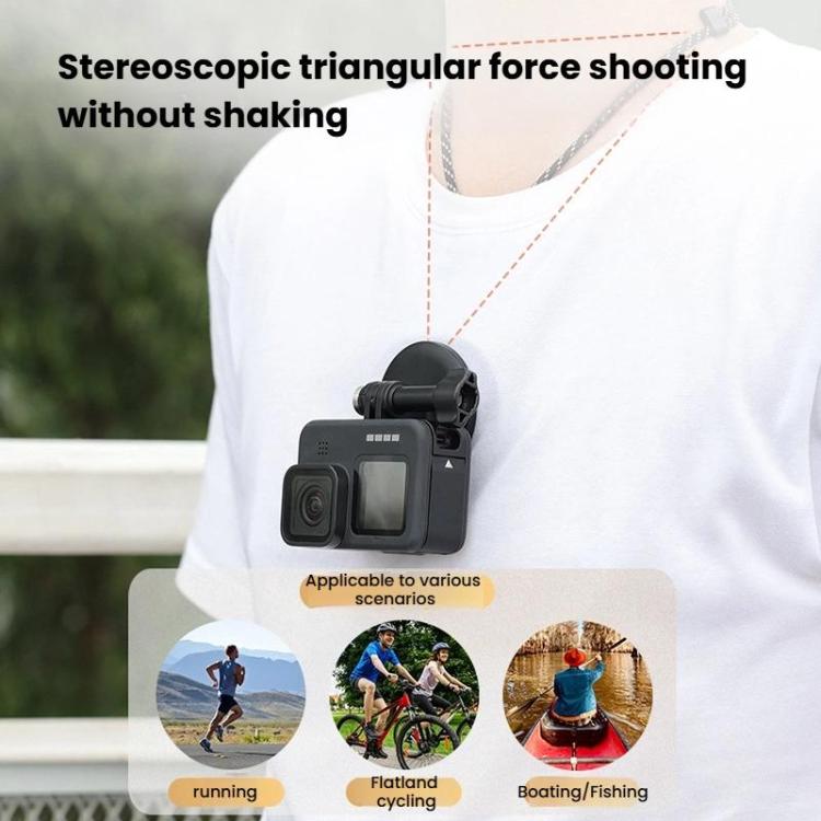 BH-14 With 1/4 inch Adapter Universal Action Camera Magnetic Lanyard Camera Neck-Mount Bracket - Mount & Holder by buy2fix | Online Shopping UK | buy2fix