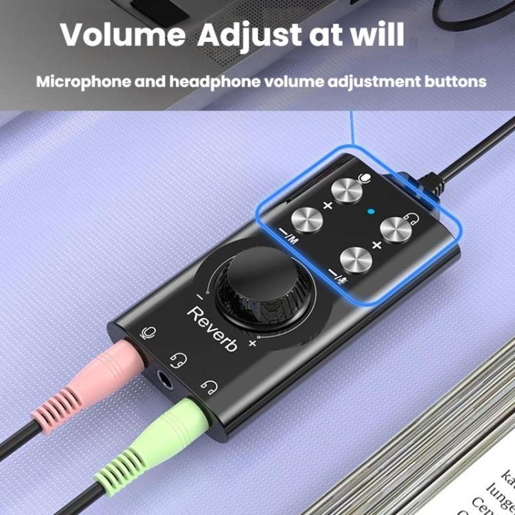 USB / Type-C To 3.5mm 7.1 Surround Sound Computer Voice Changer External Sound Card For Mobile Computer Streaming - Live Sound Effects Processors by buy2fix | Online Shopping UK | buy2fix