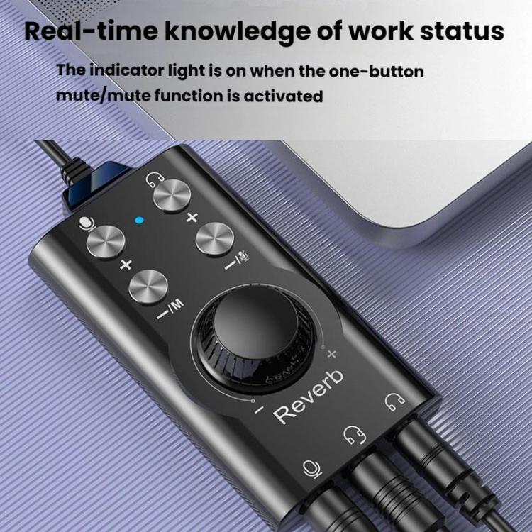 USB / Type-C To 3.5mm 7.1 Surround Sound Computer Voice Changer External Sound Card For Mobile Computer Streaming - Live Sound Effects Processors by buy2fix | Online Shopping UK | buy2fix