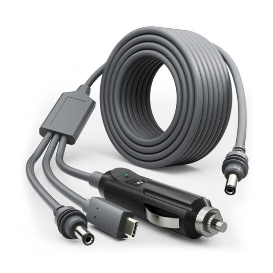 3 In 1 TYPE-C To DC Cigarette Lighter Car Charger For Starlink 4th GEN Mini, Length: 5m - Cigar Socket by buy2fix | Online Shopping UK | buy2fix