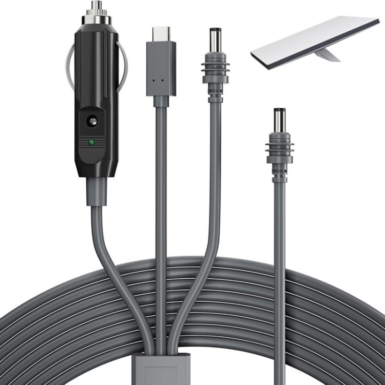 3 In 1 TYPE-C To DC Cigarette Lighter Car Charger For Starlink 4th GEN Mini, Length: 5m - Cigar Socket by buy2fix | Online Shopping UK | buy2fix