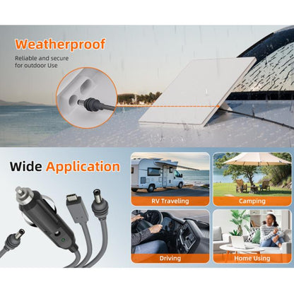 3 In 1 TYPE-C To DC Cigarette Lighter Car Charger For Starlink 4th GEN Mini, Length: 5m - Cigar Socket by buy2fix | Online Shopping UK | buy2fix