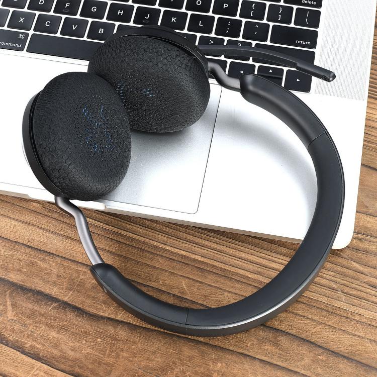 1pair Replacement Ear Pads for Jabra Elite 45h / Evolve2 65 UC Bluetooth Headphones(Black) - Earmuff & Pad by buy2fix | Online Shopping UK | buy2fix