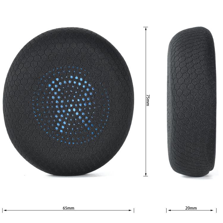 1pair Replacement Ear Pads for Jabra Elite 45h / Evolve2 65 UC Bluetooth Headphones(Black) - Earmuff & Pad by buy2fix | Online Shopping UK | buy2fix
