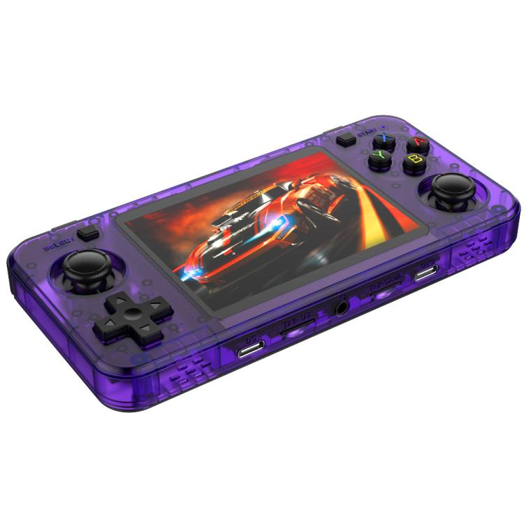 R36H 3.5 inch IPS Screen Open Source Handheld Game Console Portable Retro Pocket Console, Color: 64G Transparent Purple - Pocket Console by buy2fix | Online Shopping UK | buy2fix