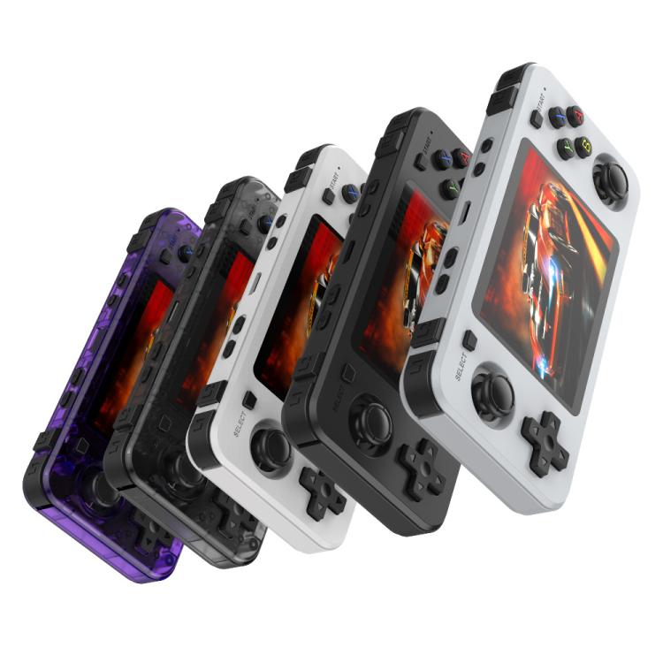R36H 3.5 inch IPS Screen Open Source Handheld Game Console Portable Retro Pocket Console, Color: 64G Transparent Black - Pocket Console by buy2fix | Online Shopping UK | buy2fix