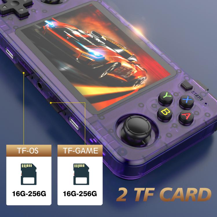R36H 3.5 inch IPS Screen Open Source Handheld Game Console Portable Retro Pocket Console, Color: 128G Transparent Purple - Pocket Console by buy2fix | Online Shopping UK | buy2fix