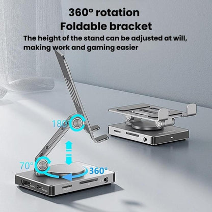 Blueendless ST803 Phone Rotating Stand Docking Station, Spec: 8 In 1 - Desktop Holder by Blueendless | Online Shopping UK | buy2fix