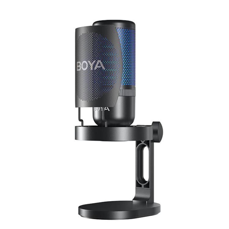 BOYA K3 Desk Condenser Microphone Computer Phone Recording Video Live Receiving Noise Reduction USB Mic - Microphone by BOYA | Online Shopping UK | buy2fix