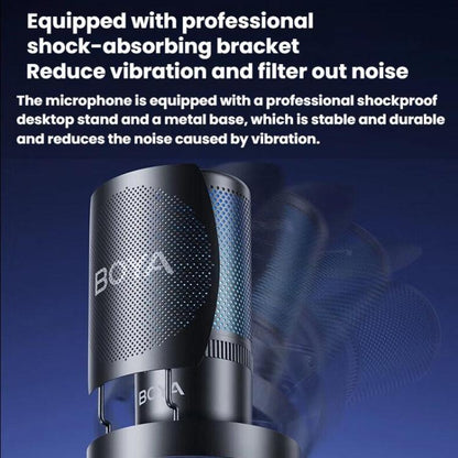 BOYA K3 Desk Condenser Microphone Computer Phone Recording Video Live Receiving Noise Reduction USB Mic - Microphone by BOYA | Online Shopping UK | buy2fix