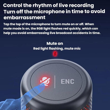 BOYA K3 Desk Condenser Microphone Computer Phone Recording Video Live Receiving Noise Reduction USB Mic - Microphone by BOYA | Online Shopping UK | buy2fix