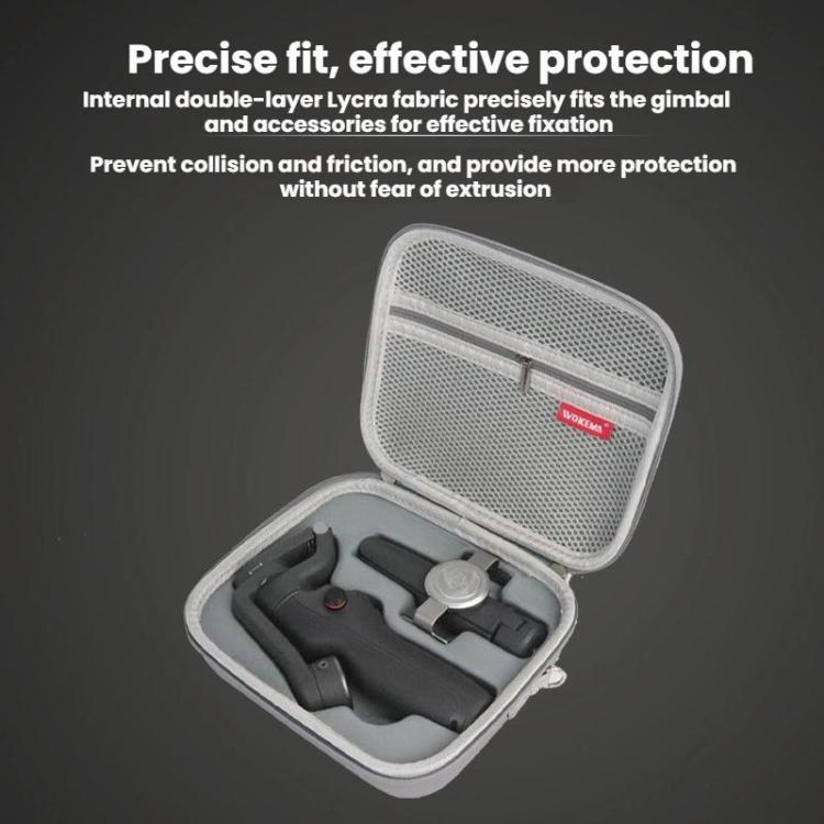For DJI OSMO Mobile 4 / SE PU WOKEMA Handheld Gimbal Stabilizer Storage Bag (Black) -  by buy2fix | Online Shopping UK | buy2fix