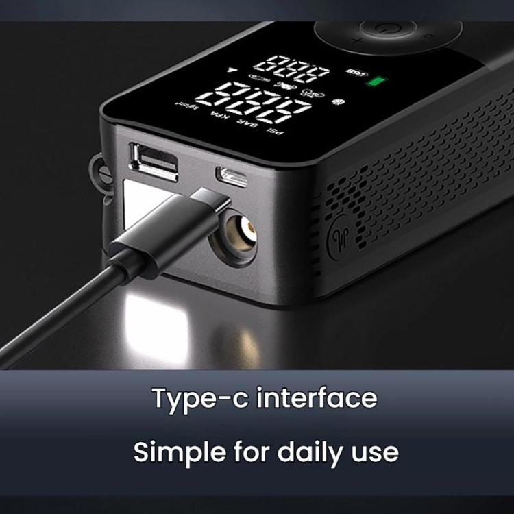 Portable Smart Lighting Wireless Digital Display Car Air Pump(T3106) - Inflatable Pump by buy2fix | Online Shopping UK | buy2fix