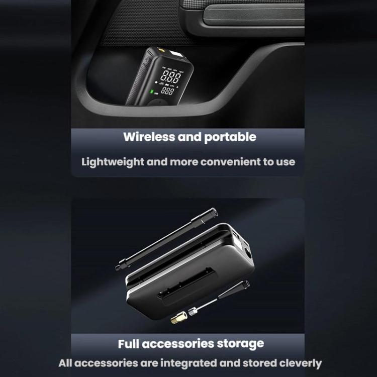Portable Smart Lighting Wireless Digital Display Car Air Pump(T3106) - Inflatable Pump by buy2fix | Online Shopping UK | buy2fix