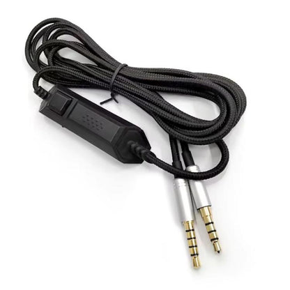 For Logitech Astro A10 / A40 Headset Gaming Headset 2m Braided Audio Cable, Style: Silver Plug Wired Controller - Headset Accessories by buy2fix | Online Shopping UK | buy2fix