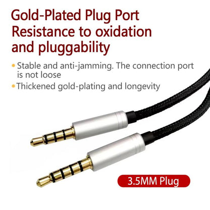 For Logitech Astro A10 / A40 Headset Gaming Headset 2m Braided Audio Cable, Style: Black Plug Wired Controller - Headset Accessories by buy2fix | Online Shopping UK | buy2fix